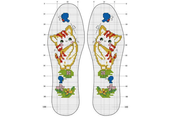 十字繡鞋墊圖案大全